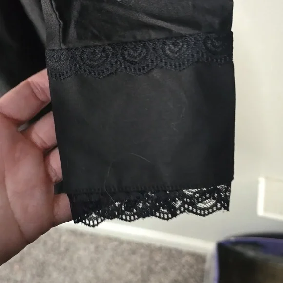 Killstar Gothic Button Down Dress With Lace Accents - Picture 6 of 9